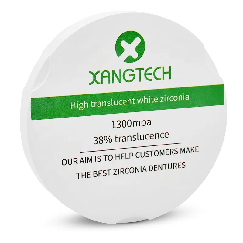 XANGTECH high translucent 95 white zirconia blocks and zirconia discs for lab