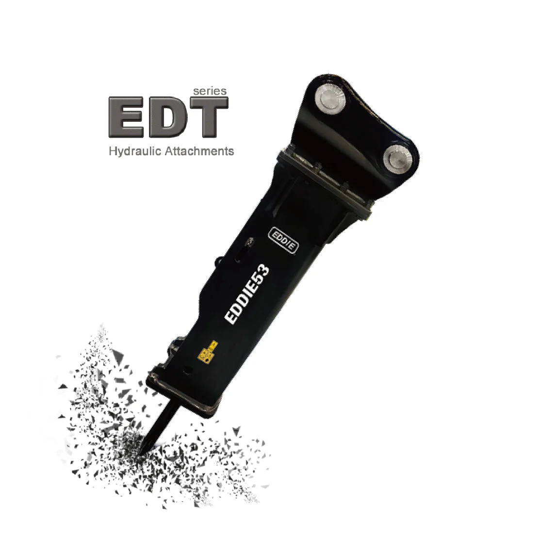 High Quality EDT300 Hydraulic Rock Breaker for Excavators Factory Price 0.8-140ton Capacity New Condition Construction Machinery