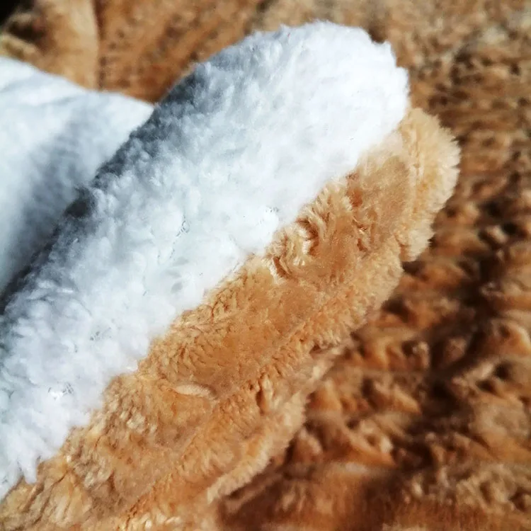 2021 luxury microfiber striped flannel blanket sherpa bedding