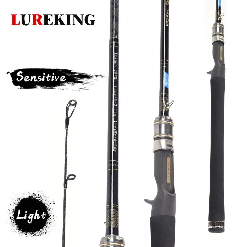 Free Maintenance Japan Fuji Guide Fishing Lure Rod 2.1M 140g ML Power Action High Carbon Casting Pole