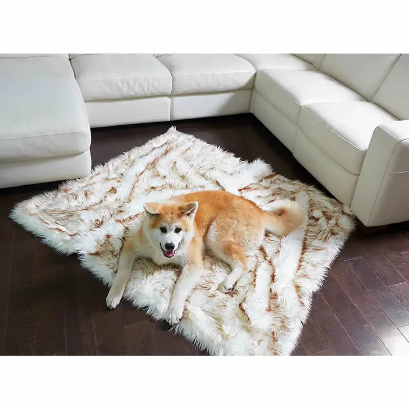 High Quality Soft And Fluffy pet Blanket Warm Comfortable Faux Suede Sherpa Custom Dog Blankets For Cat Dog Teddy