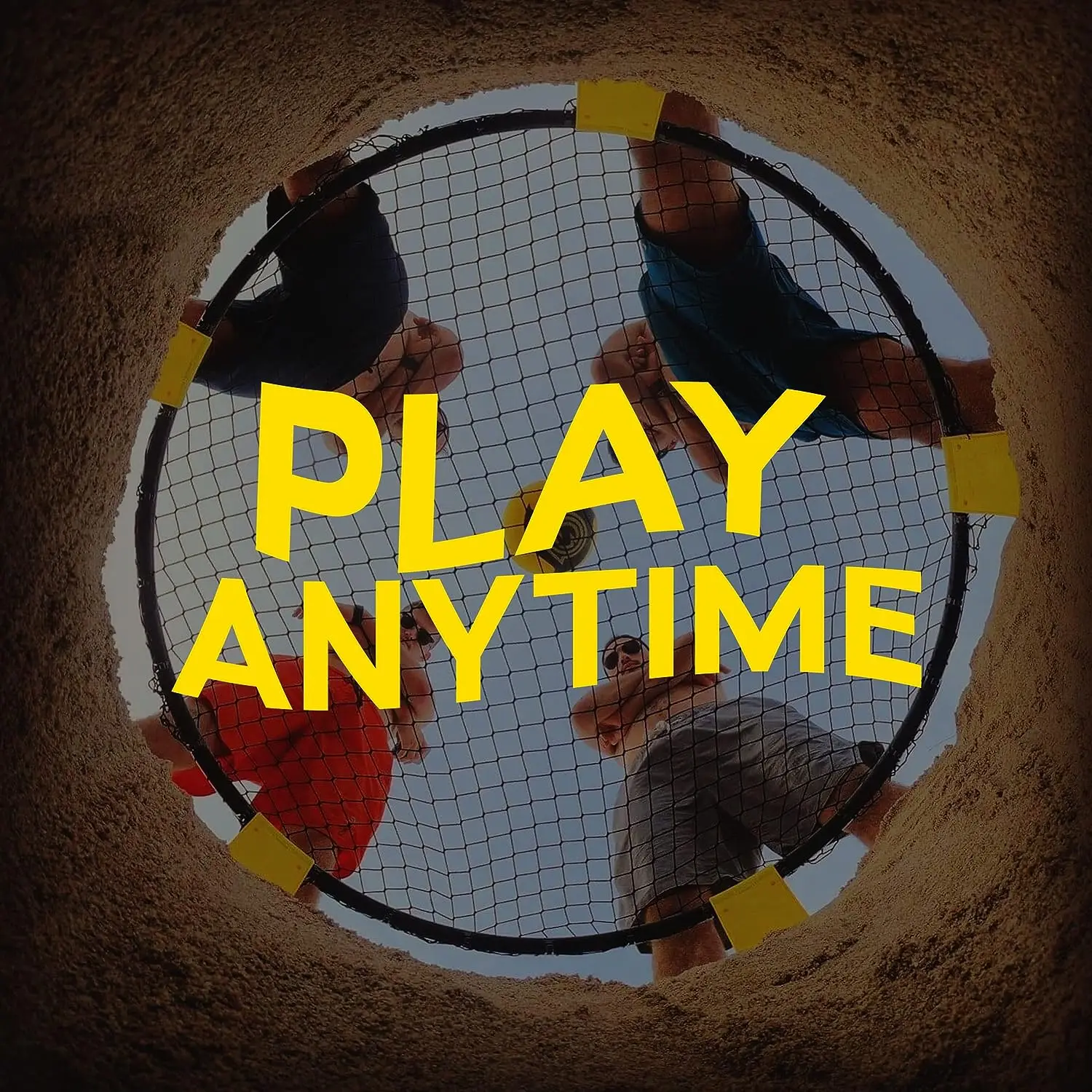 Spikeball Standard 3 Ball Kit Game for Backyard Lawn Park Outdoors Indoors Sports Beach Volleyball Net Spikeball Game Set