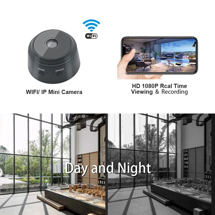 with night vision function 1080p wireless a9 camera
