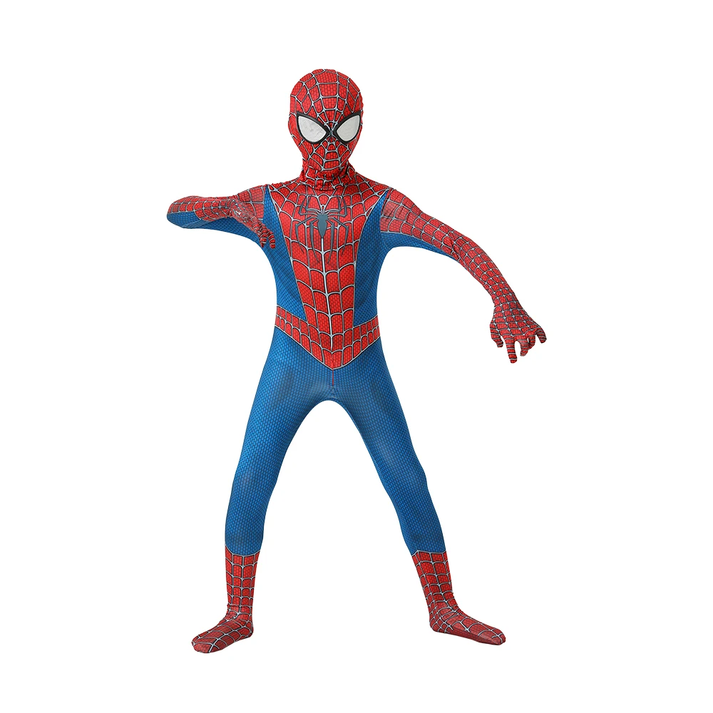 Spider Man Jumpsuit Tight Bodysuit Iron Father Son Birthday Party Halloween Boy Black Spider man Cosplay Costume For Kids