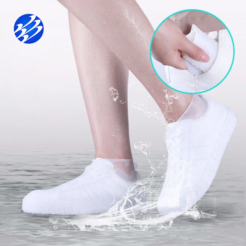 Многоразовые водонепроницаемые чехлы для обуви Нескользящие силиконовые аксессуары унисекс