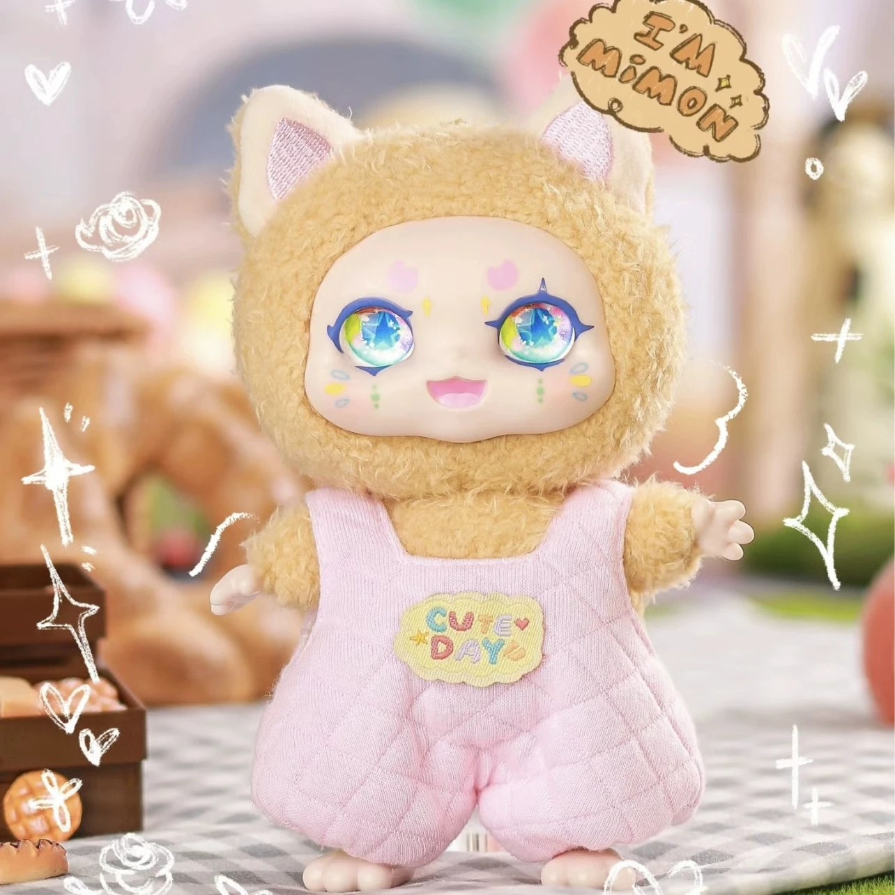 Popular Blind Box Kimmon Stuffed Plush Toy V6 I am mimon Cartoon Doll Bag Pendant Keychain birthday present Mystery Box for gift