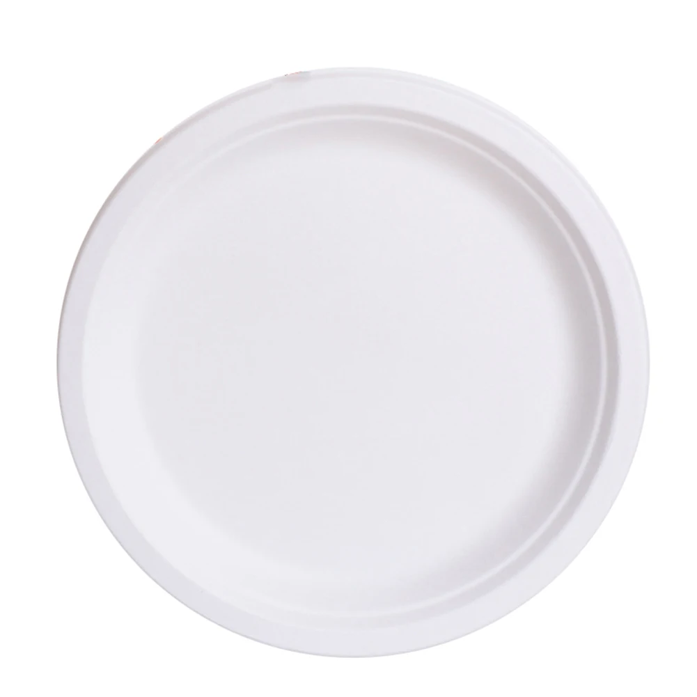 wholesale biodegradable sugarcane tableware disposable bagasse 10 inch compostable paper plates