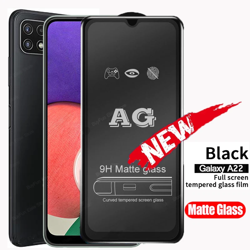 AG Matte Tempered Protector Glass For Samsung A22 4G A52 A72