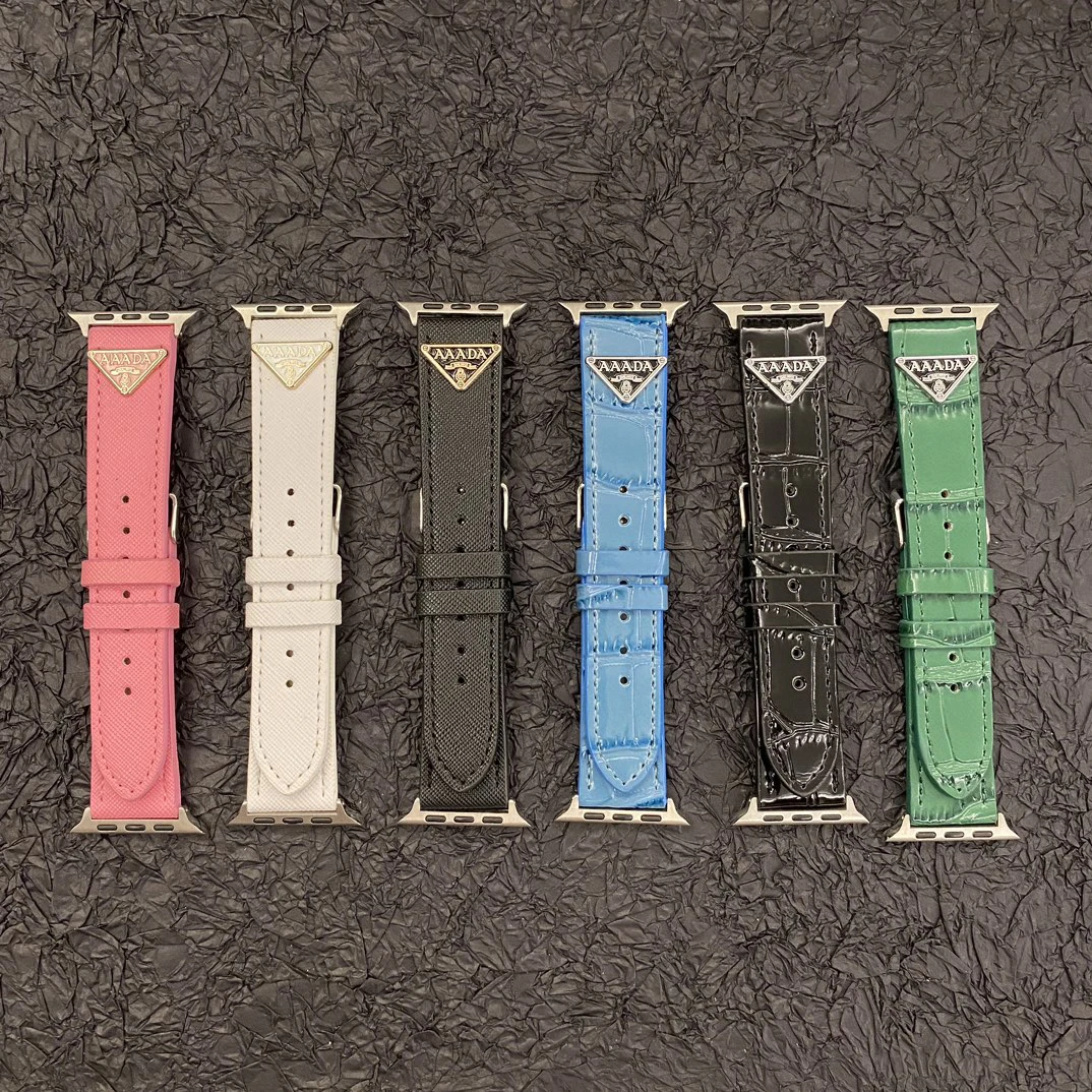 Роскошные дизайнерские ремни для apple watch кожаный ремешок series8 7 6 5 44 мм 49 40 38 41 45 м