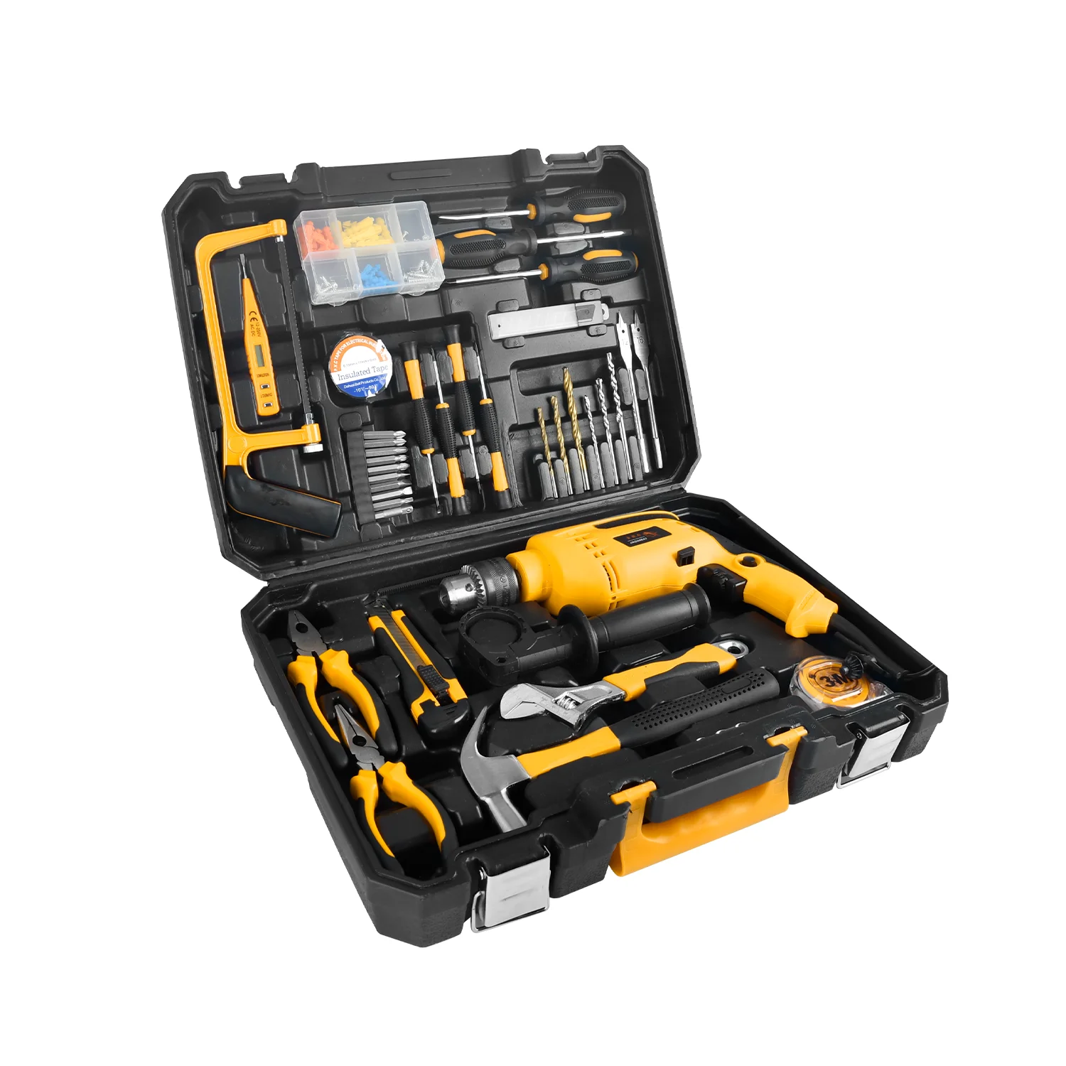 Vde GSFIXTOP 48PCS Set Power Tools Drill Machine Makeup Hand Tools Rechargeable Cordless Home Kitchen Tool Sets Professional Box