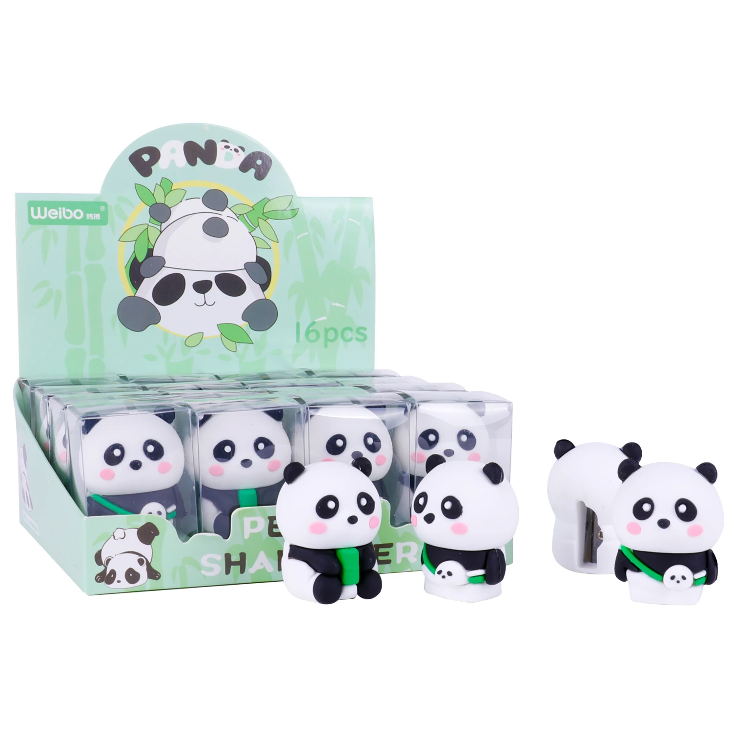 Creative cartoon pencil sharpener small cute Panda shape children student stationery pencil sharpener for kids
