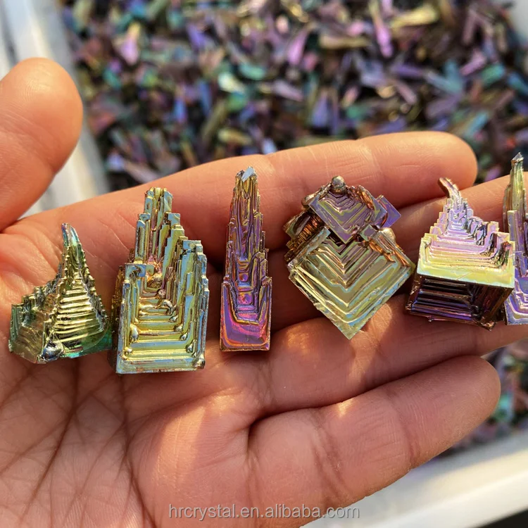 Healing Semi-precious Stone Crafts Bulk Small Bismuth Ore Specimen Gemstone Crystal Mineral