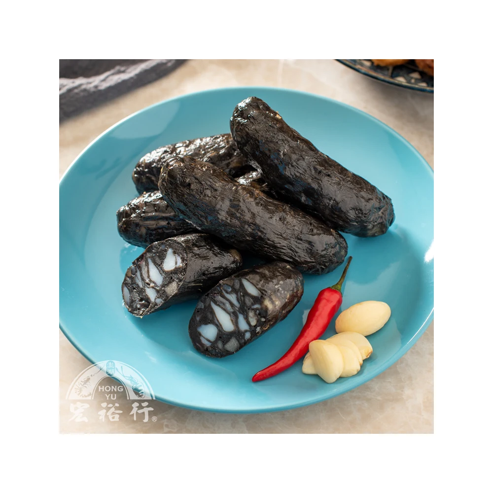 
Healthy Halal Food Seafood Snacks Fish Sausage 24kg Cuttlefish Sausage With Ink 