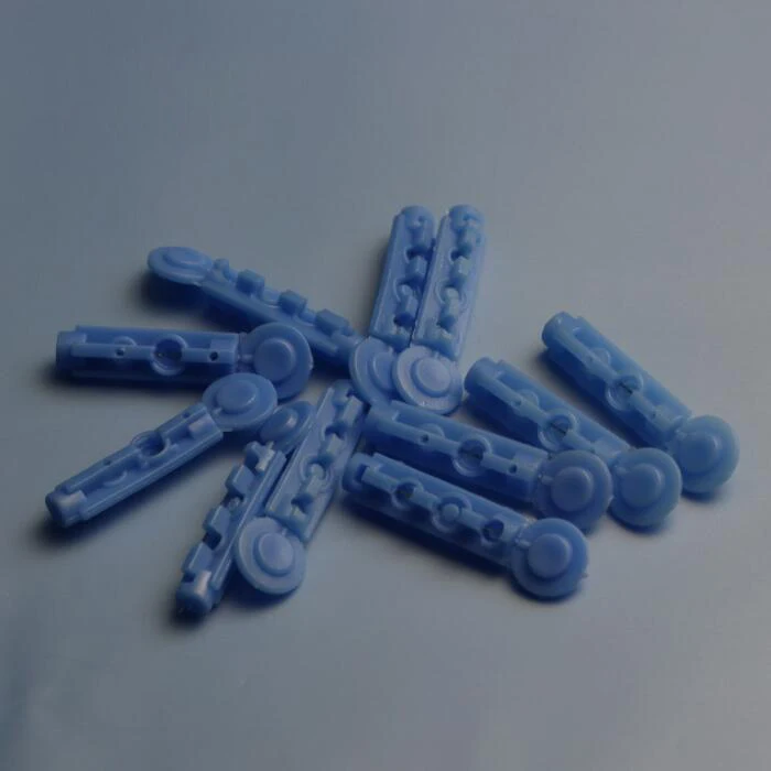 Disposable safety twist plastic stainless steel 28G 30G sterilance blood lancet