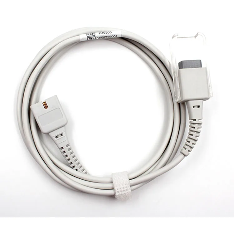 Plinma Medical Supplier Reusable Compatible SpO2 Sensor Extension Cable Adapter round 9pin DB9