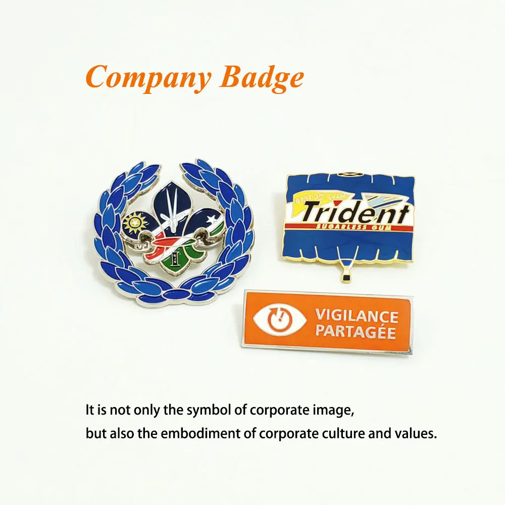 Lapel Pin Manufacturer Zinc Alloy Metal Craft Wholesale Design Brooch Custom Badge Company Logo Soft Hard Enamel Pins