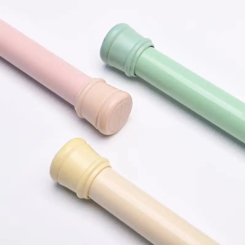 Shower Curtain Rods And Rails Curved Wholesale Crystal Gold Wooden Self Adhesive Good Quality Shower Curtain Rod Stainless Steel