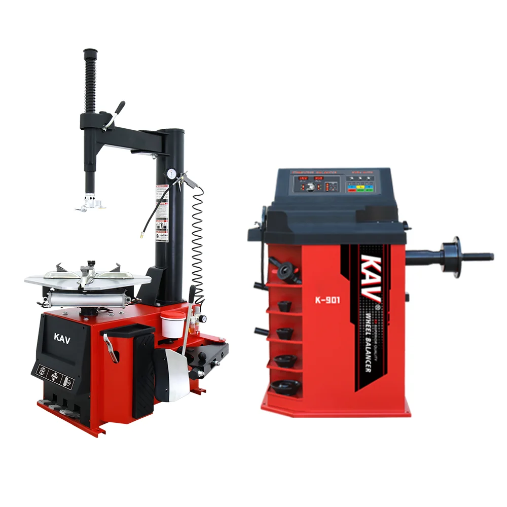 Automatic Tyre Changer Pneumatic Car Manual Tire Changer And Balancer Combo Machine Car Tire Changer