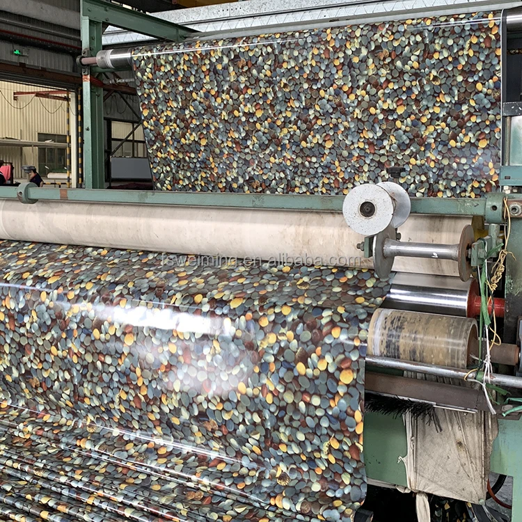 Stone Design Waterproof Linoleum Flooring Roll For Floor Covering