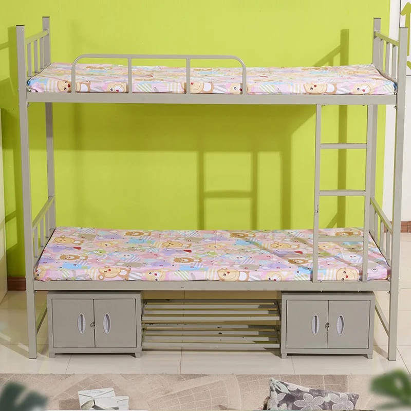 Metal Bunk Bed with Drawers Staff Camp Dormitory Bunk Bed Frame