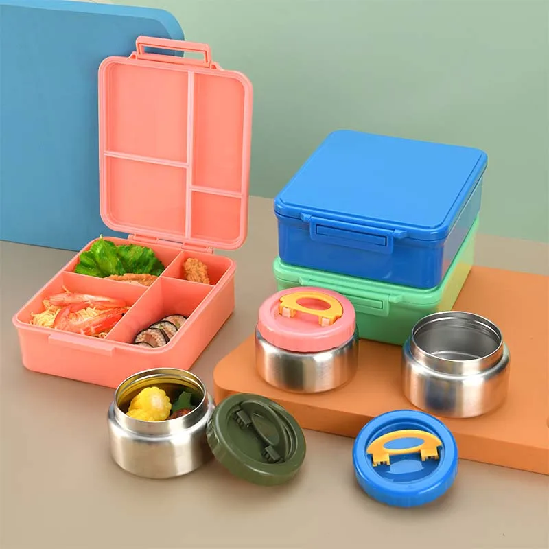 Aohea BPA-Free Baby Lunch box Food Container for School Lunches Microwave Safe Style Compartment Kids Bento Box
