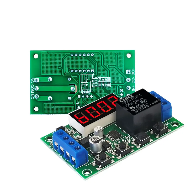 Time adjustment 5V12V24V timer programmable optocoupled quarantine pulse loop cyclone relay module