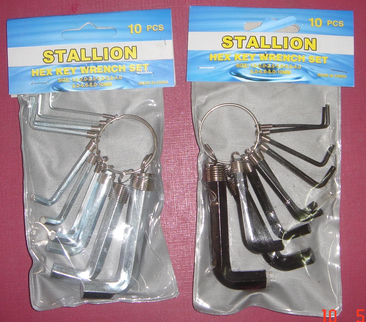 10pcs Reliable Supplier Hex Socket Wrench, Flat Head Hex Key Set