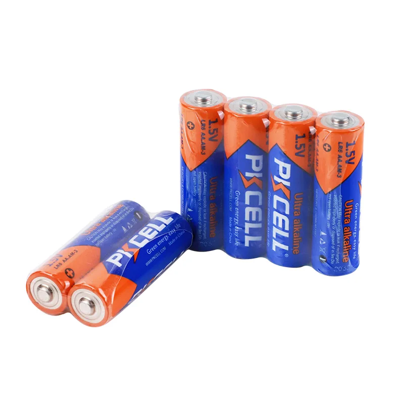 Сделано в Китае Высокая емкость PKCELL AA lr6 1 5 В щелочные батареи ultra am3 сухие для отпечатков пальцев Дверной замок