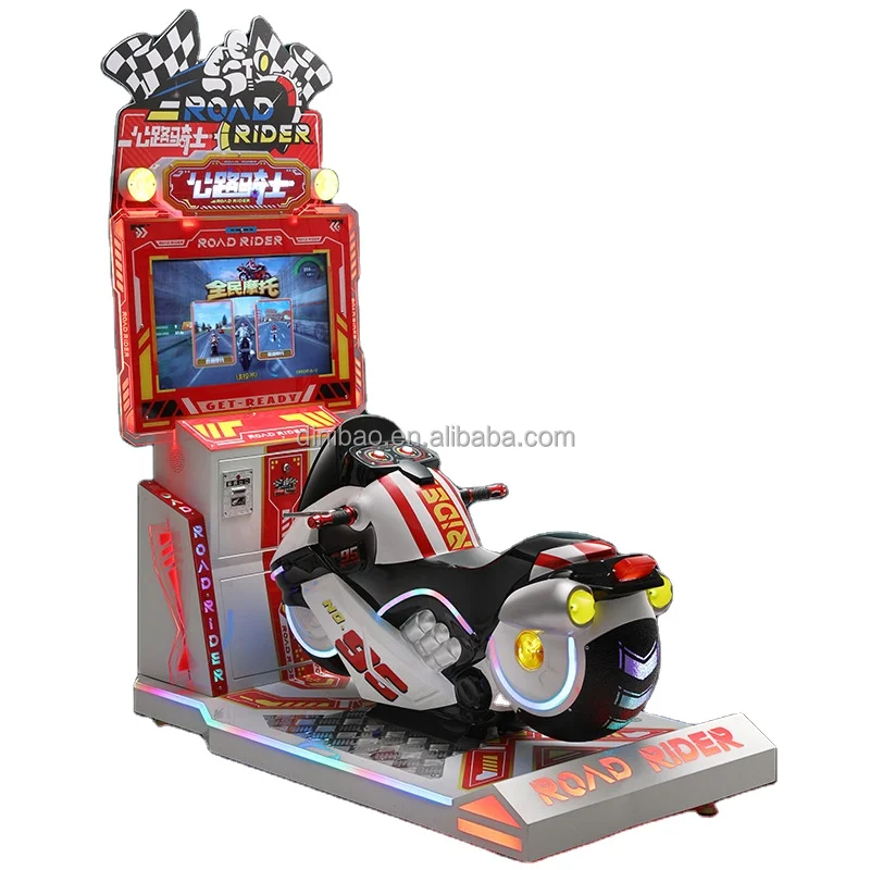 new arcade video game road rider motorbike racing game ticket redemption machine