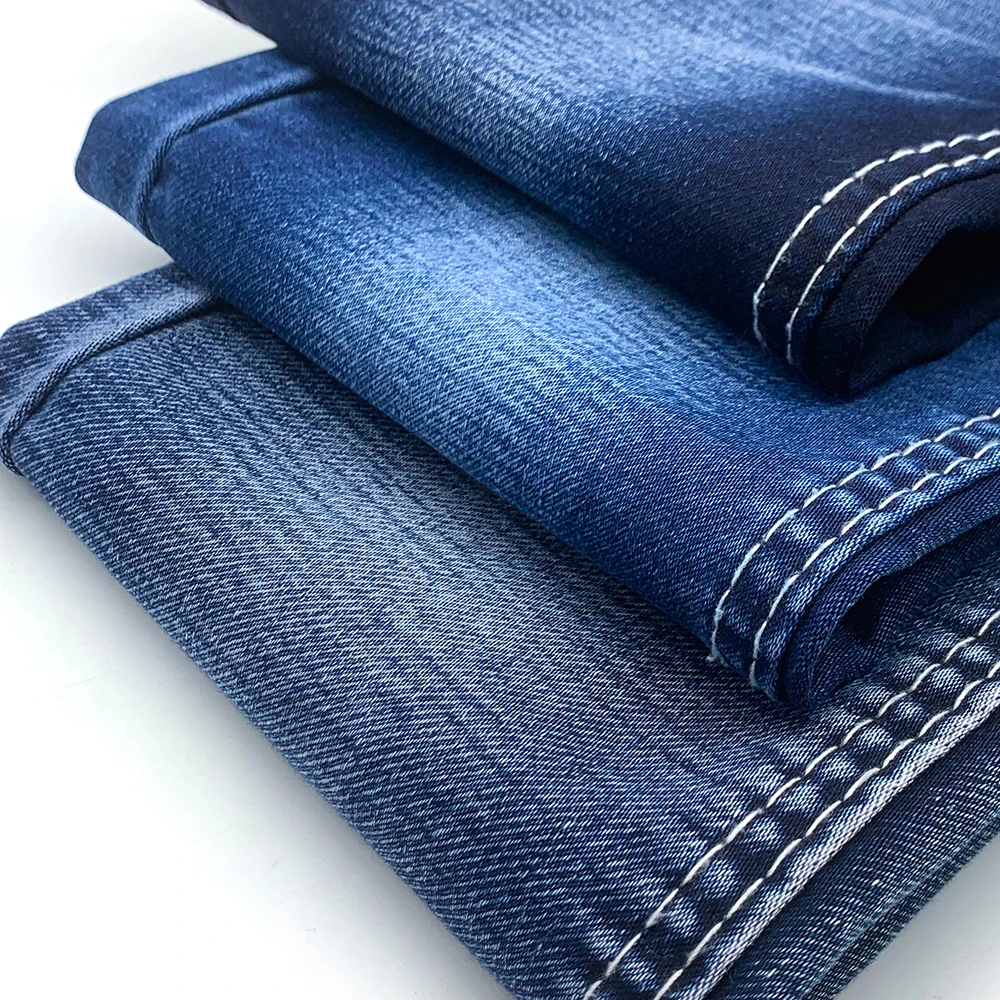 158-160cm width jean fabric textile raw material 21OA*10T OA  +16/30D TR textile denim fabric