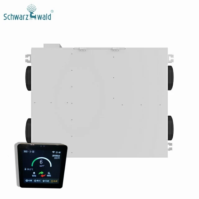 OEM hepa filter smart home central energy recovery duct ventilation system