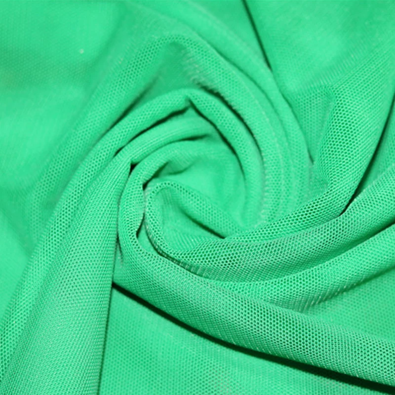 customized colour 80gsm 4 way stretch knit air mesh fabric soft tulle fabric for dancewear and cloth
