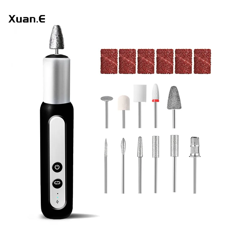 Hot Selling Portable Personalized Electric Nail Drill Files Mini Electric Nail Drill e File Manicure Pedicure Tools