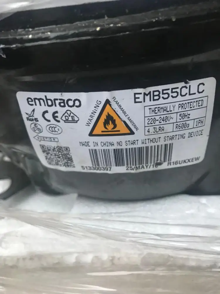 Brand new original embraco compressor  EMB55CLC R600A