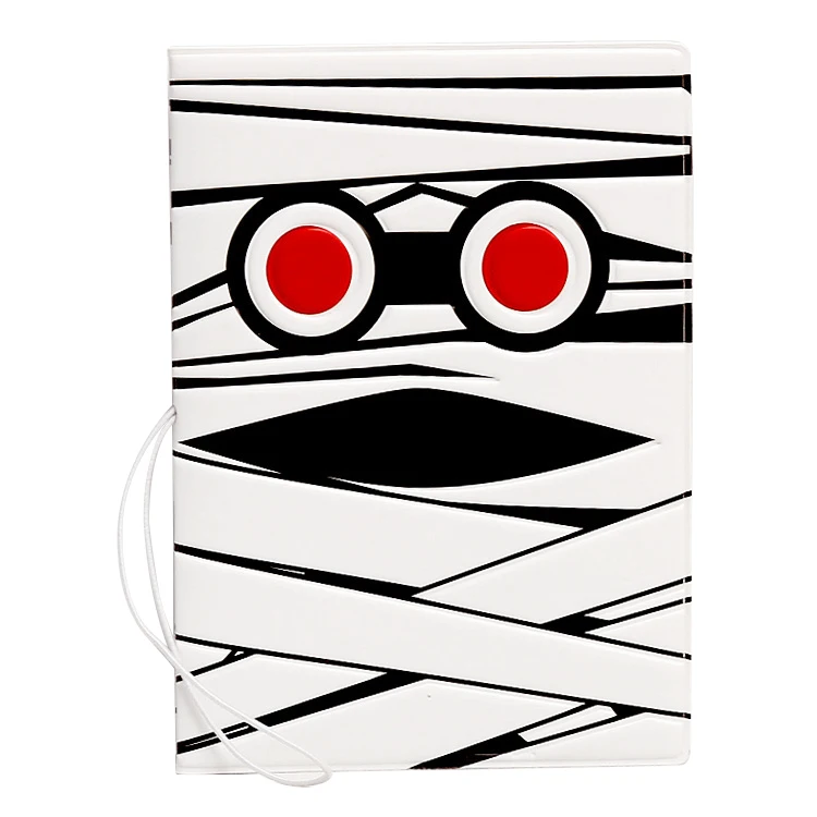 Funny Mummy PVC Passport Holder Wallet Creative Cartoon Printing Travel Document Organizer High Quality Passport Cover