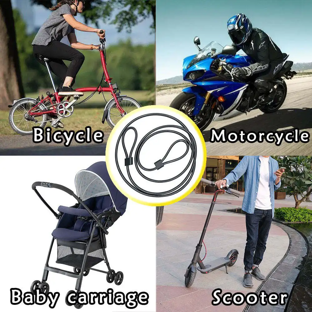 Good Quality Steel Chain Bike Lock Scooter Lock Bicycle Lock Cable Chain Padlock