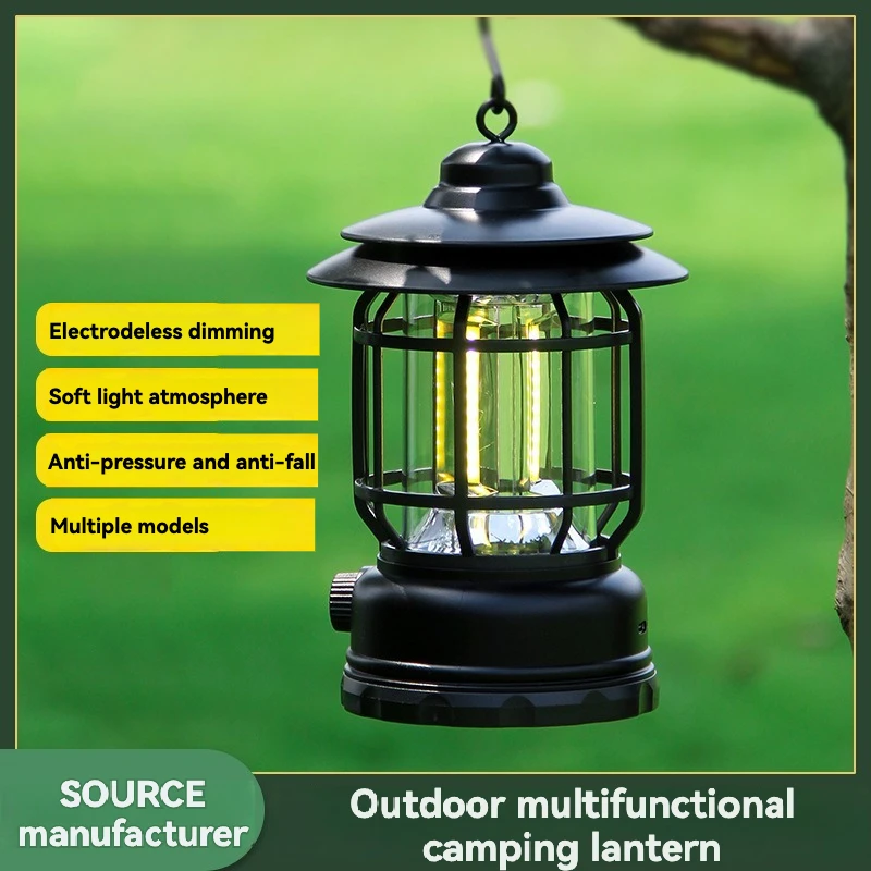 China Manufacturer Factory Price Camping Lamps Suspension Rechargeable Camping Lamp Rechargeable