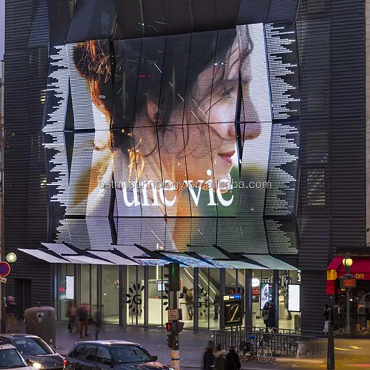 p5*10 LED Luminous Lamination Lighting Glass Display de vidro LED Smart Film Glass For Office Building