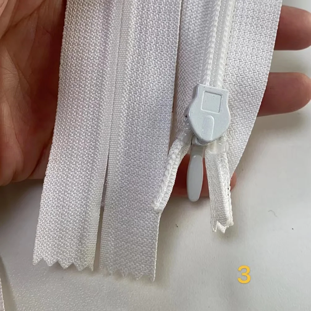 Hot Sale #3#5 Invisible Nylon Custom Frosted Zipper Bag For Clothing,Garment accessories