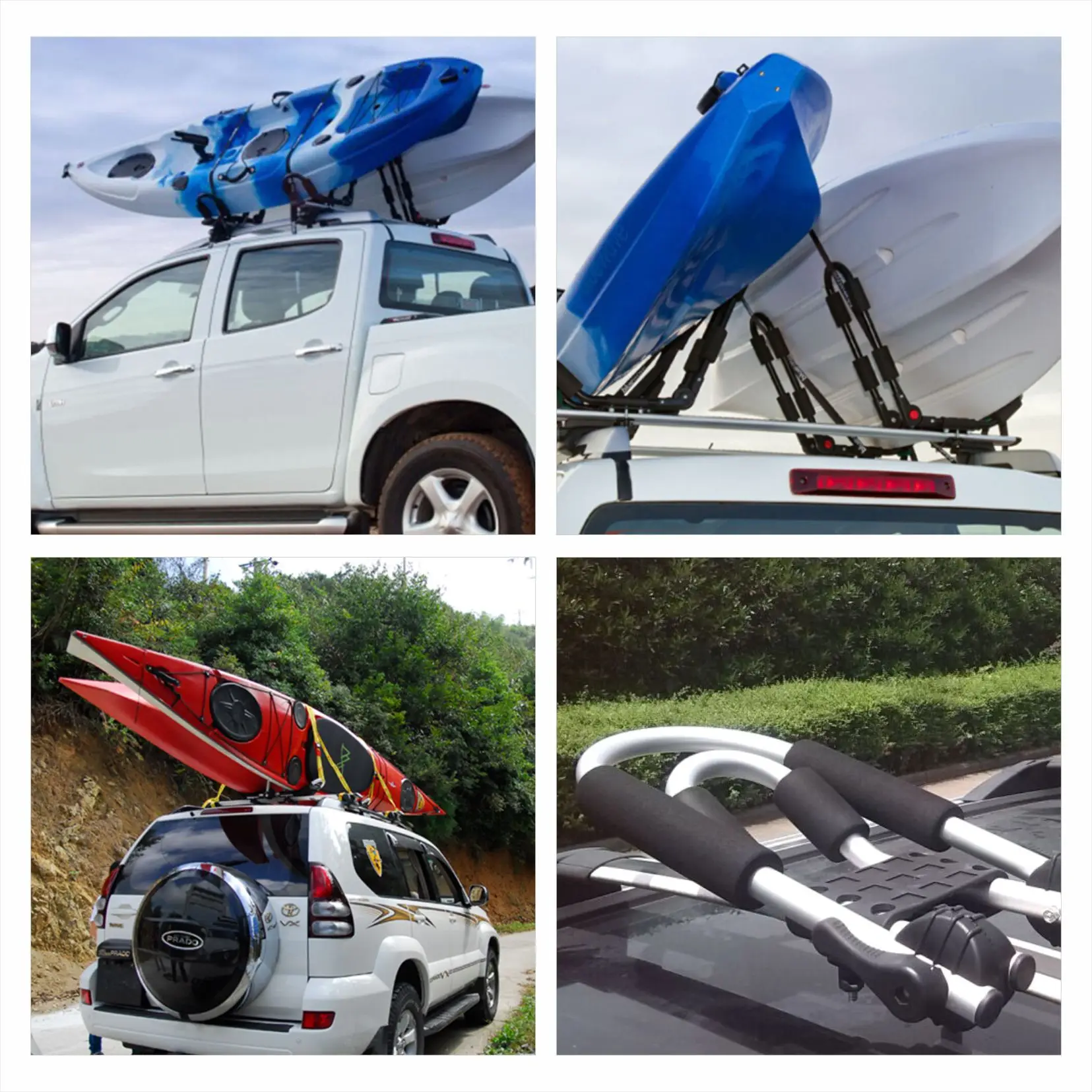 Factory Direct universal steel car roof kayak carrier foldable Perfect for Outdoor Adventures