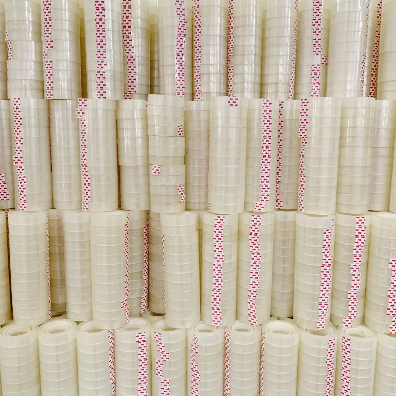 Hot selling opp/ bopp stationery adhesive tape for school customized super clear office Stationery tape desk tape sellotape