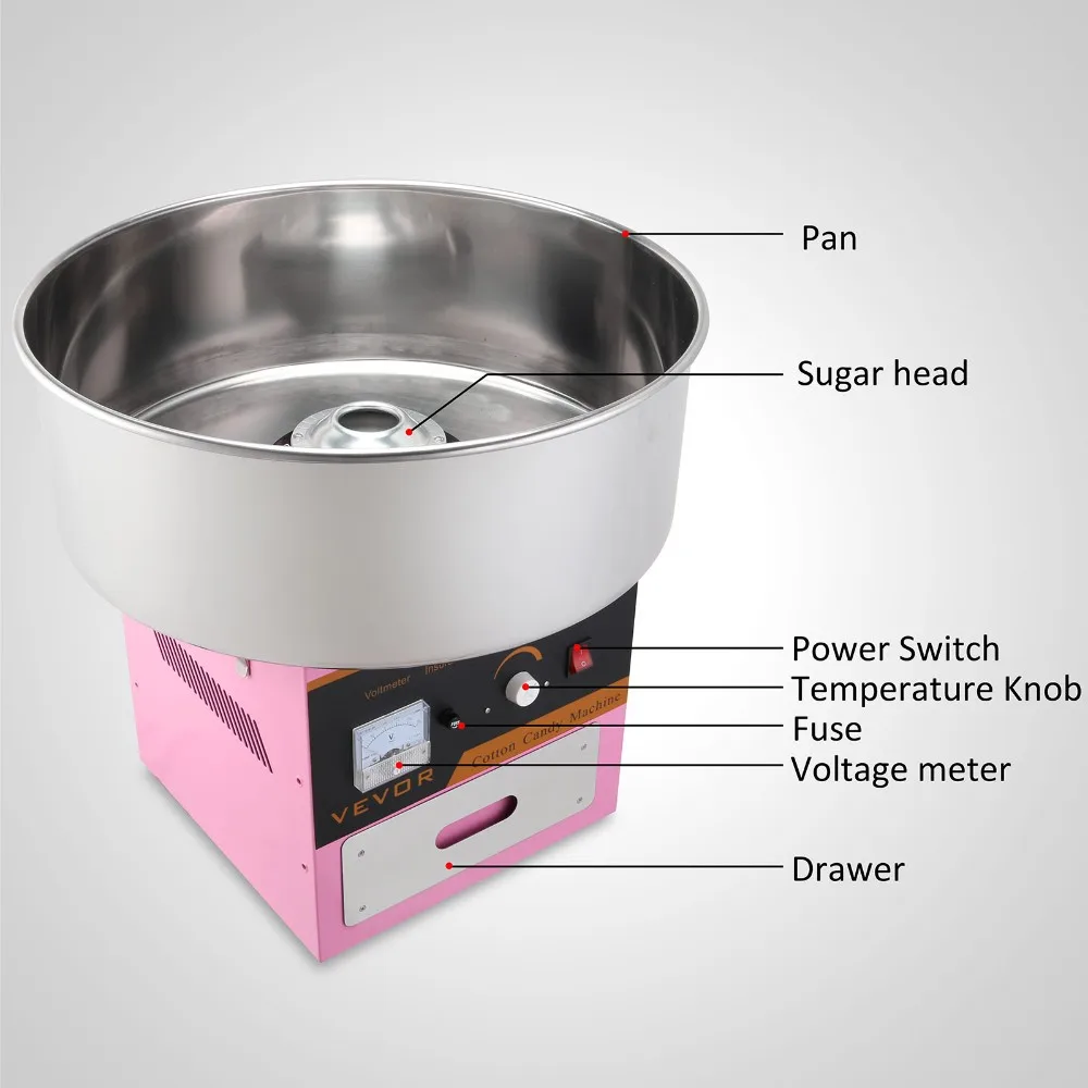 Best Sell Commercial automatic fancy cotton candy machine professional cotton candy floss making maker