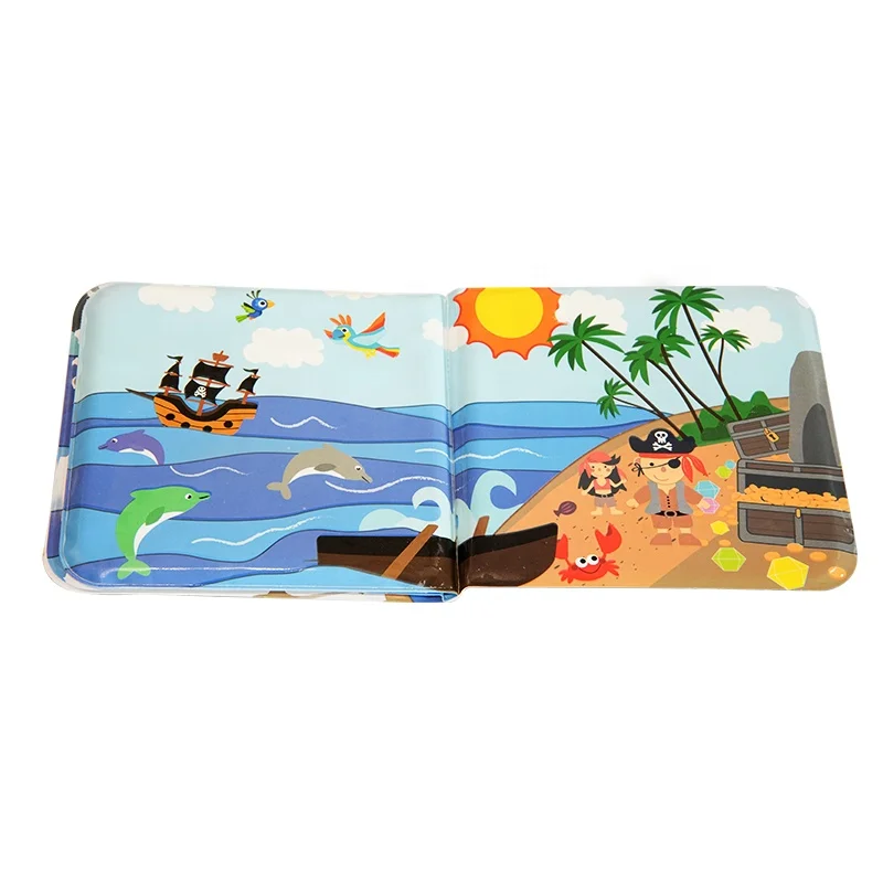 Wholesale Early Educational Change color shower toy eva waterproof bath books for babies child