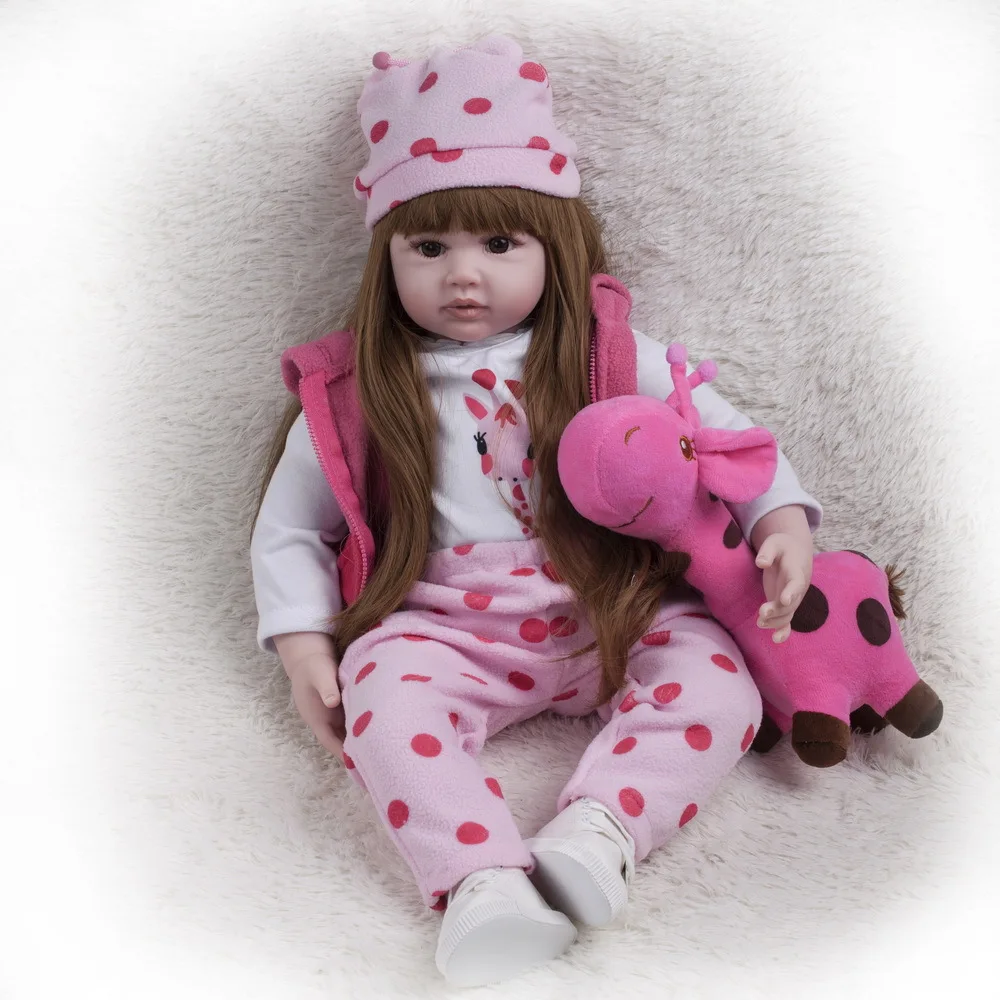 Lifereborn bebes reborn 60 см куклы для маленьких девочек мягкая силиконовая улыбка Boneca Realista Menino Bebe Reborn