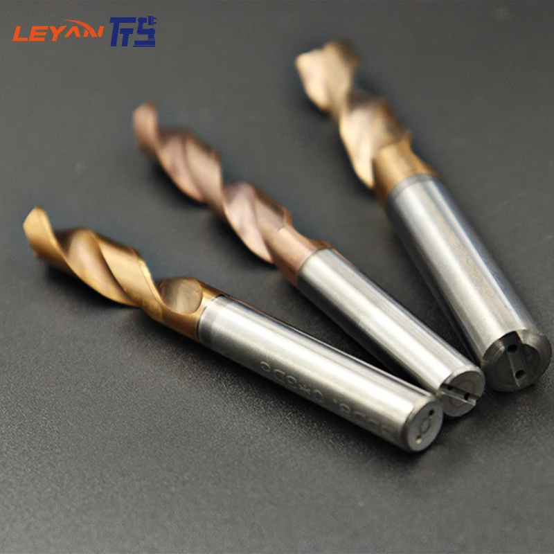 HRC65 Tungsten Steel Design Carbide Twist Bit Set Inner Cooling 5*D Twist Drill Bit Set