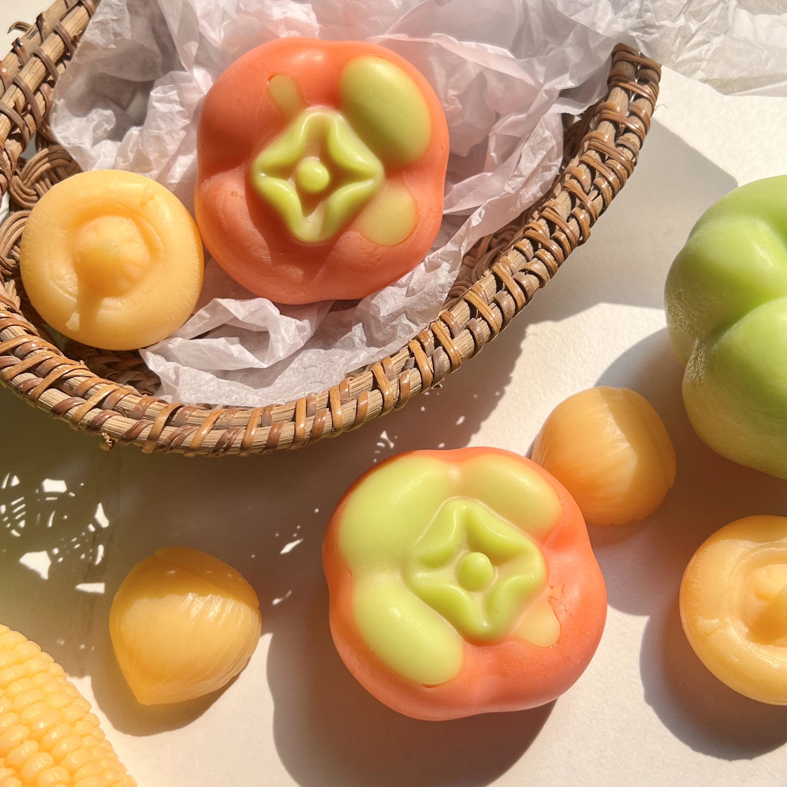 Private Label Natural Clean Rinse Organic Aloe Vera Handmade Bath Soap Bitter Gourd Shape Refreshing Pine Tar Bath Soap