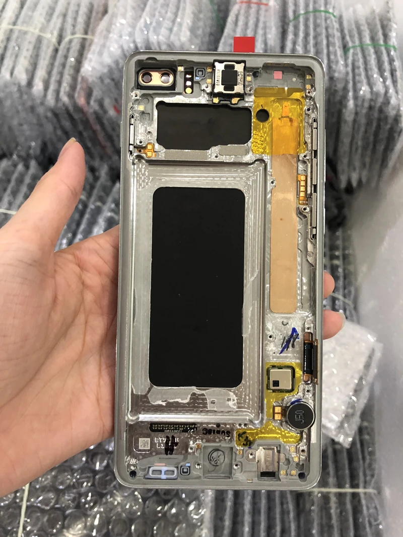  100% Оригинальный AMOLED мобильный телефон LCDs S10 Plus сенсорный экран с сервисным пакетом для Samsung Galaxy S5/S6/S7/S7