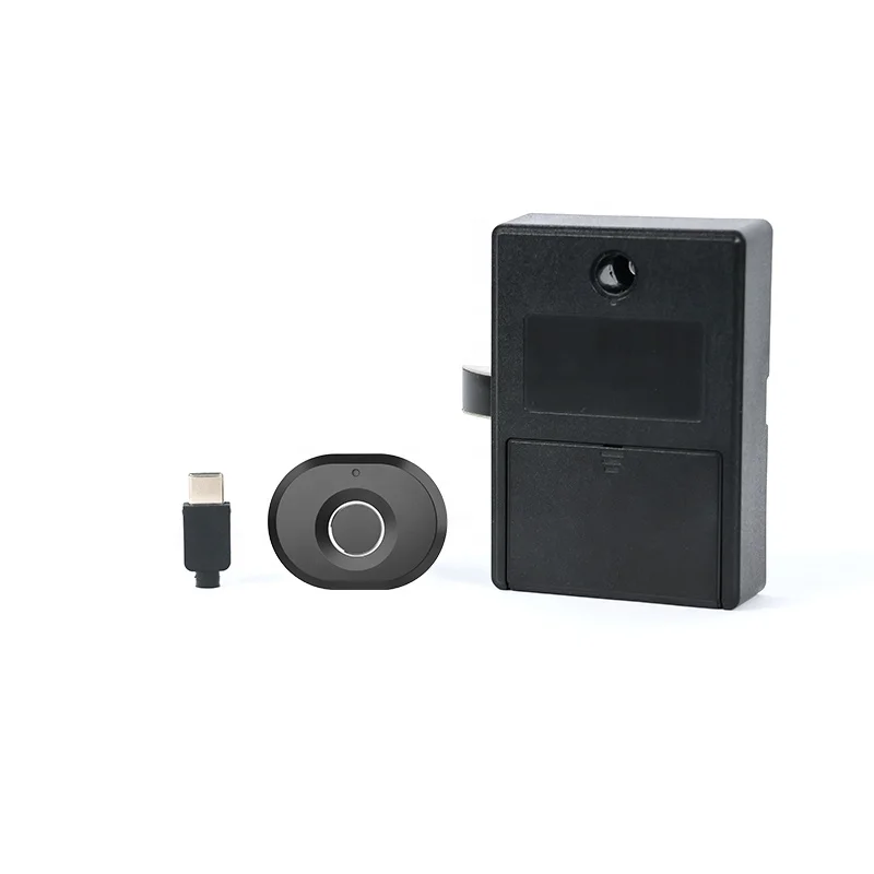 Qidots Fingerprint Furniture Lock Keyless Locker Lock Intelligent Drawer Lock for Office