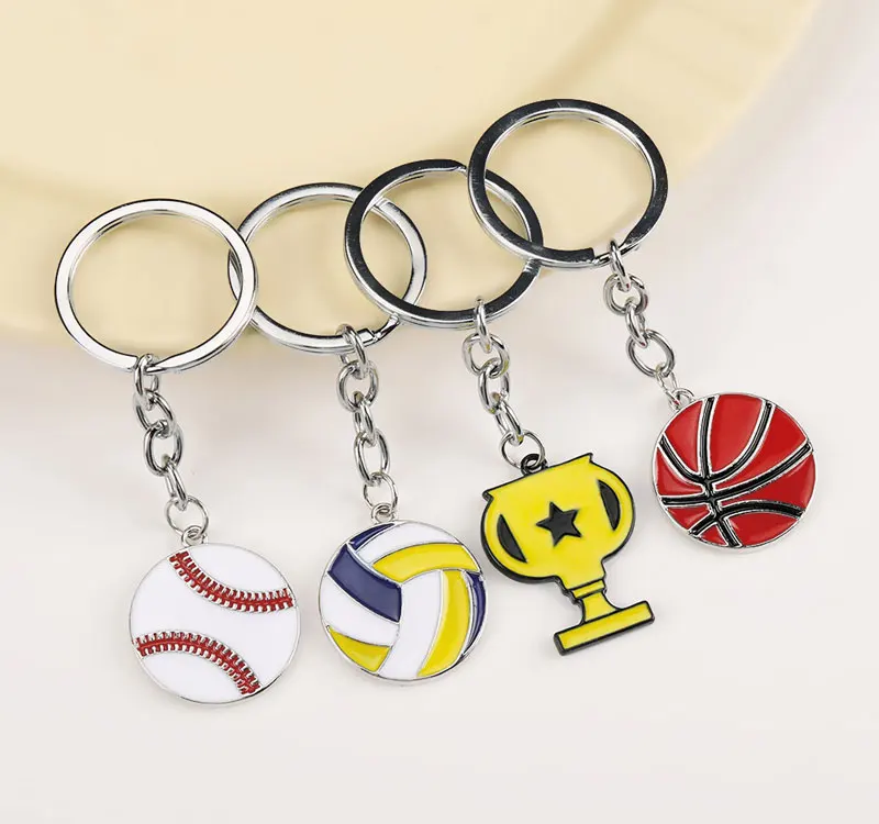 Factory Direct Sales Convenient Color Key Shape Buckle Fashionable Key Chain