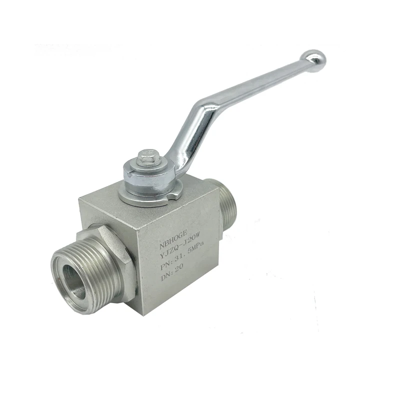 Two Ways Stainless Steel Price Male Thread YJZQ-JW YJZQ-JN Hydraulic High Pressure Ball Valve 3/4Inch
